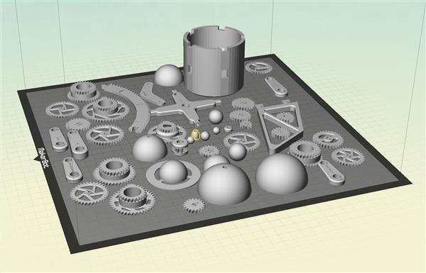 3D打印技術(shù)幾步走 3D打印全自動太陽系模型免費教程